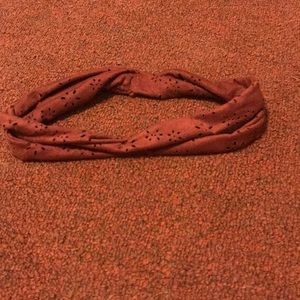 Double wrap faux leather head band